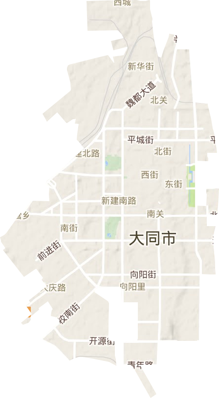 平城区地形地图