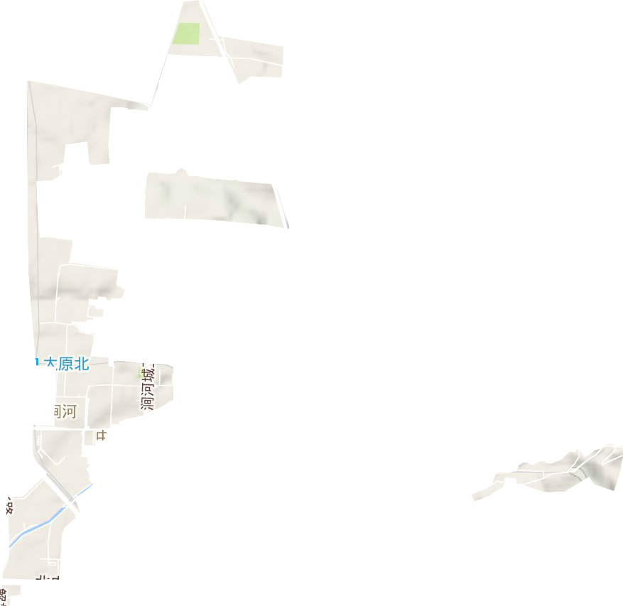 涧河街道地形地图