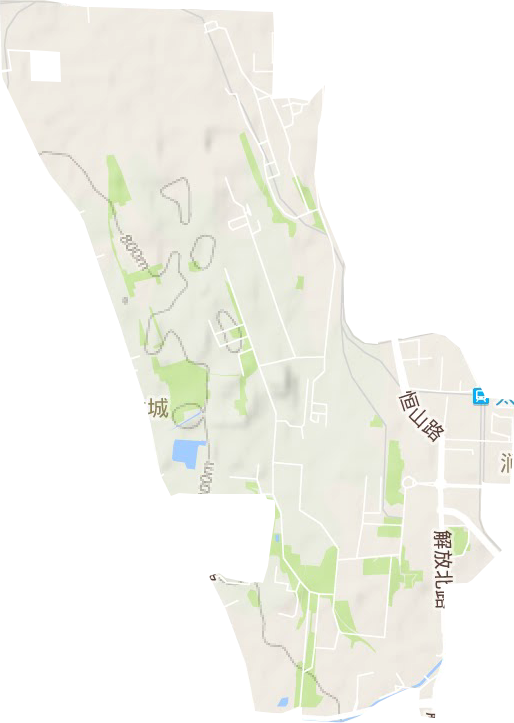 尖草坪街道地形地图