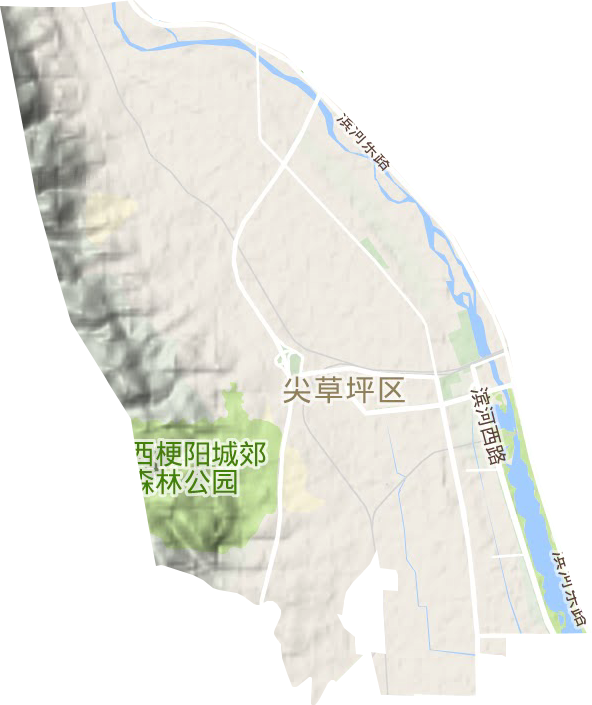 柴村街道地形地图