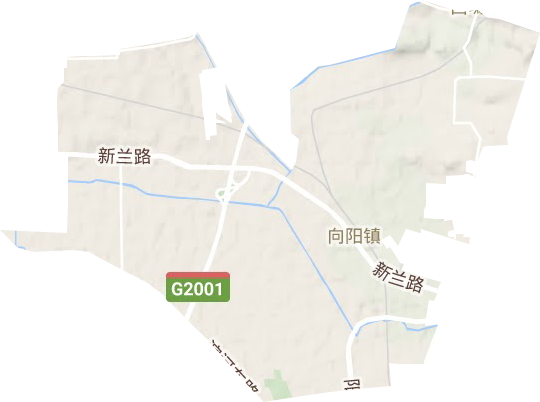 向阳镇地形地图