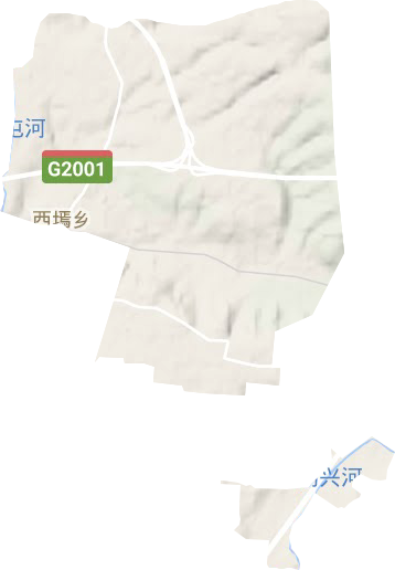 西焉乡地形地图