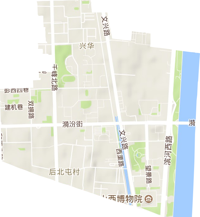 兴华街道地形地图