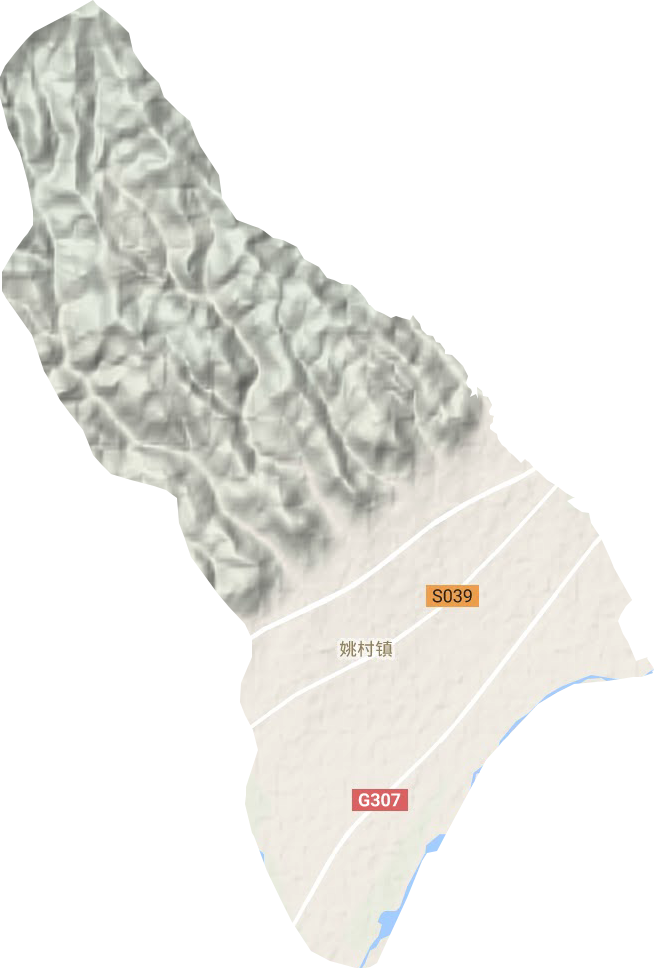 姚村镇地形地图