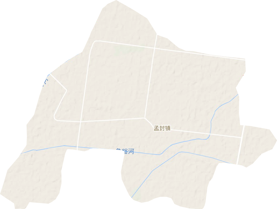 孟封镇地形地图