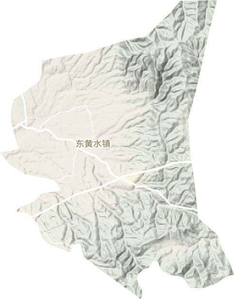 东黄水镇地形地图