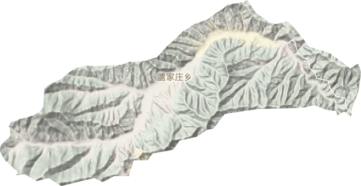 盖家庄乡地形地图