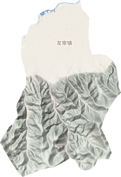 友宰镇地形地图