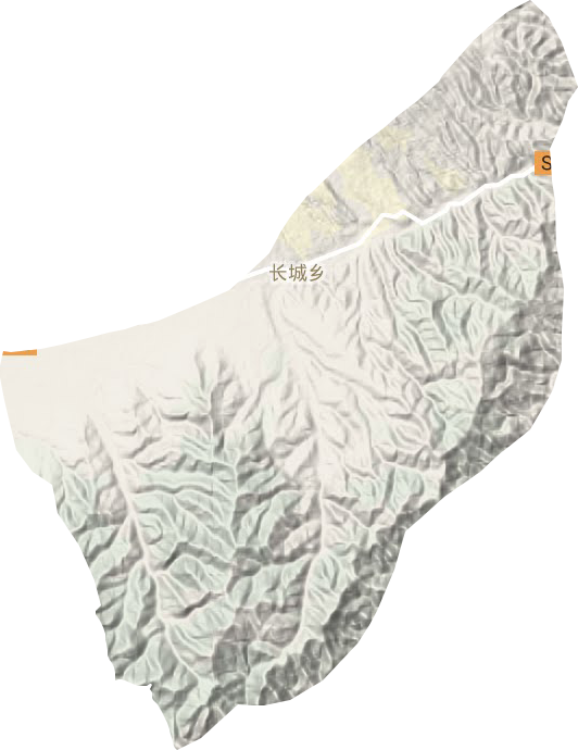 长城乡地形地图