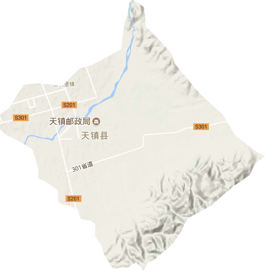 玉泉镇地形地图