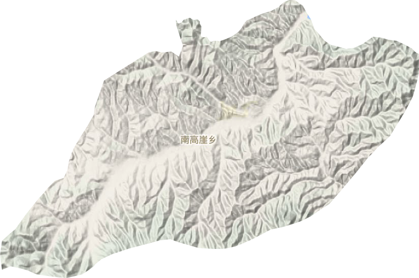 南高崖乡地形地图