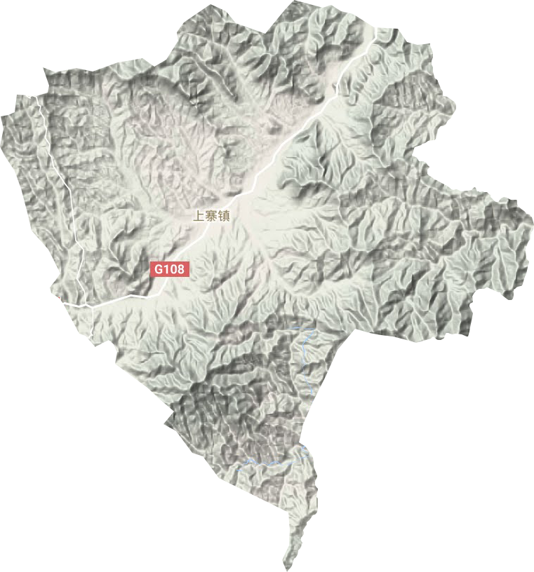 上寨镇地形地图