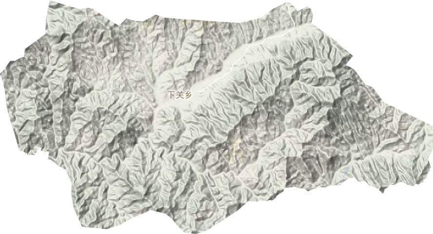 下关乡地形地图