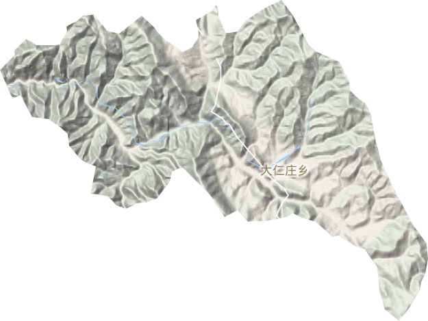 大仁庄乡地形地图