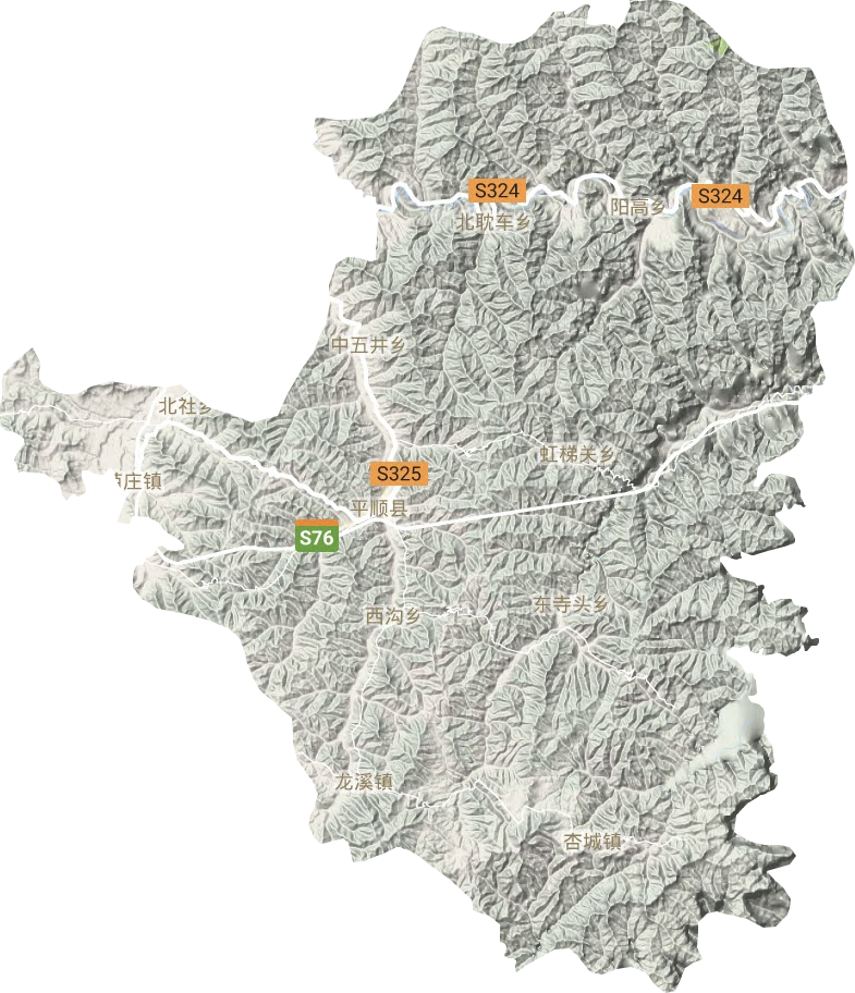 平顺县地形地图