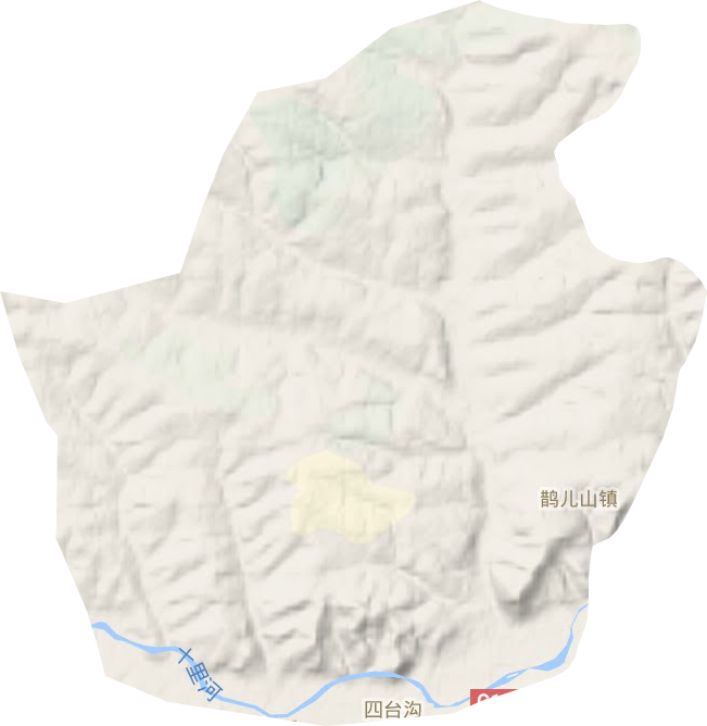 鹊儿山镇地形地图