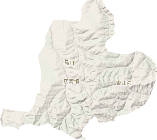 店湾镇地形地图