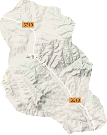 马道头乡地形地图