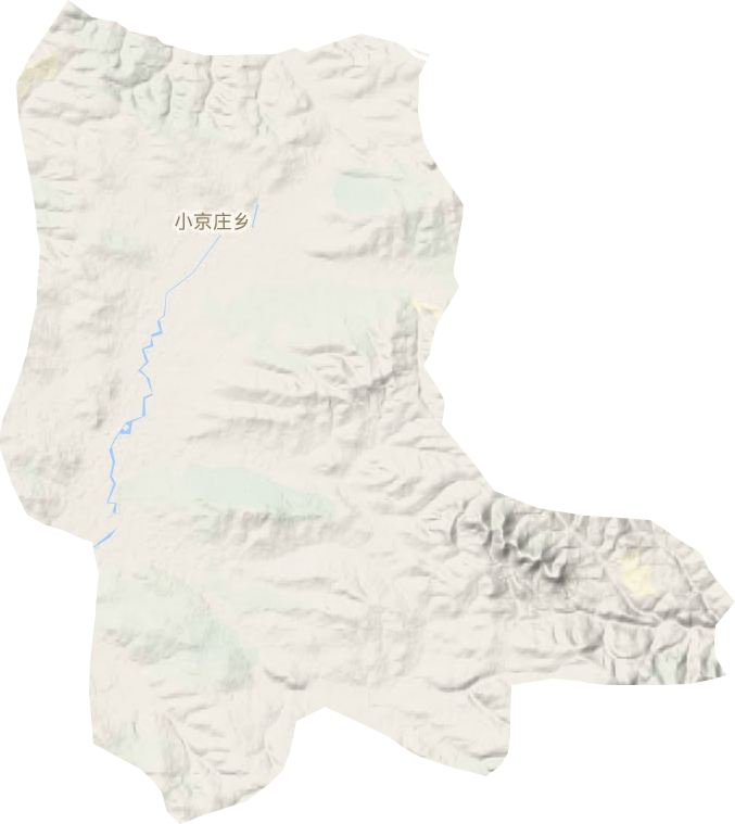 小京庄乡地形地图