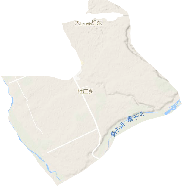 杜庄乡地形地图