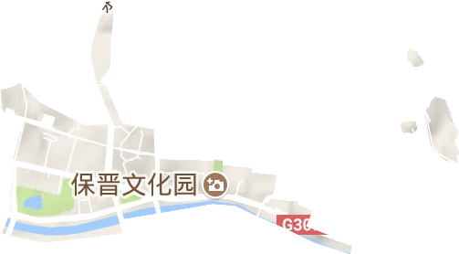 北大街街道地形地图