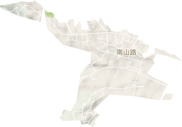 南山路街道地形地图