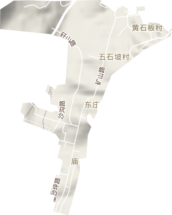 沙坪街道地形地图