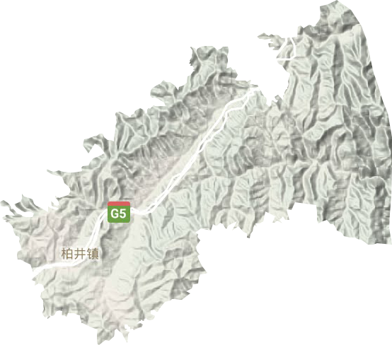 柏井镇地形地图
