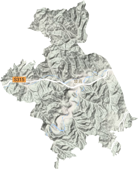 娘子关镇地形地图