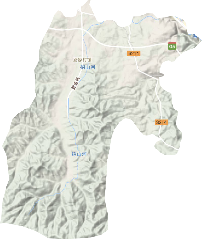 路家村镇地形地图