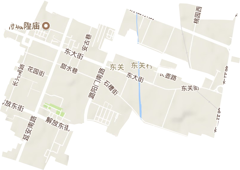 东街街道地形地图