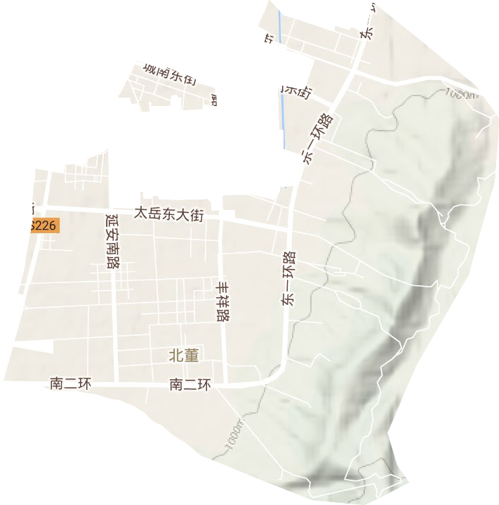五马街道地形地图