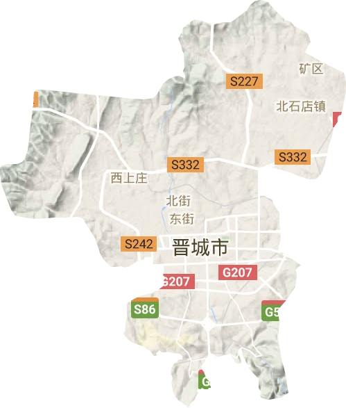 城区地形地图
