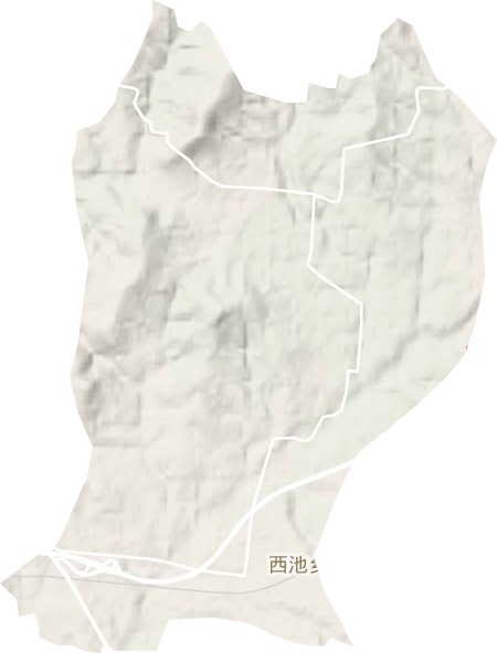 西池乡地形地图