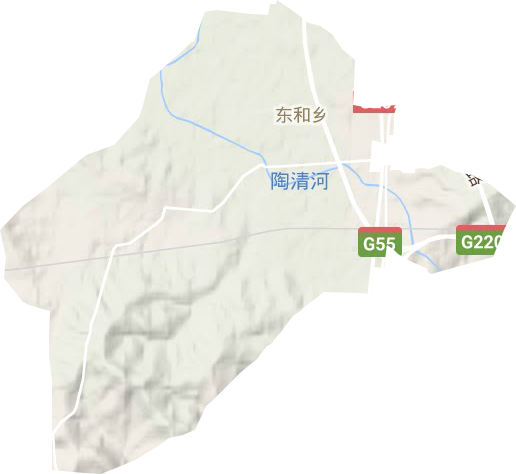 东和乡地形地图