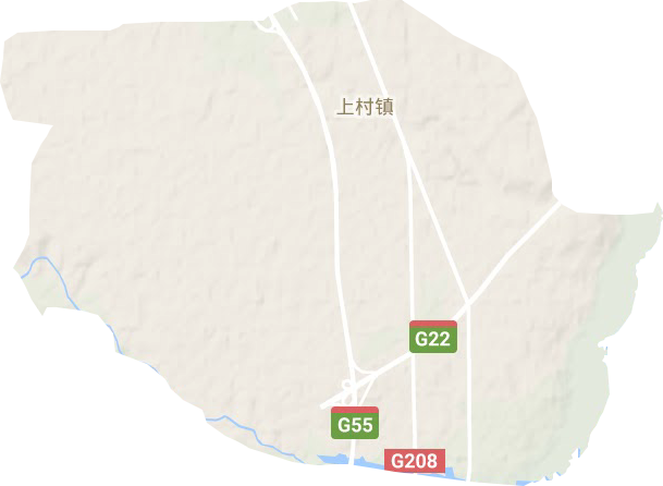 上村镇地形地图