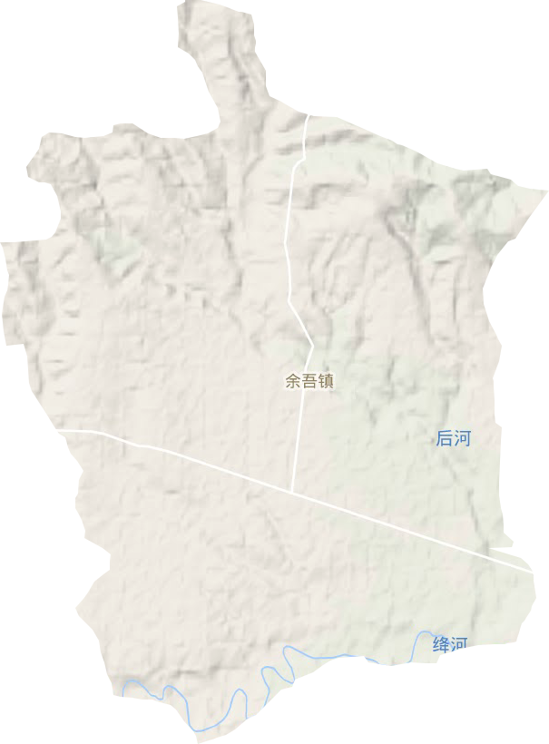 余吾镇地形地图