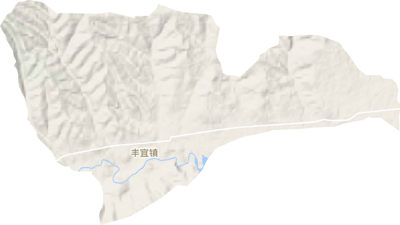 丰宜镇地形地图