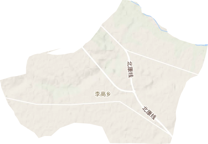 李高乡地形地图
