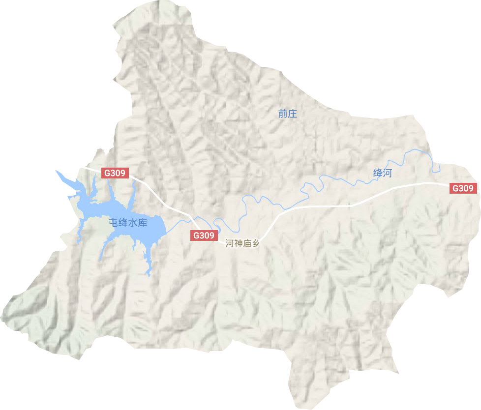 河神庙乡地形地图