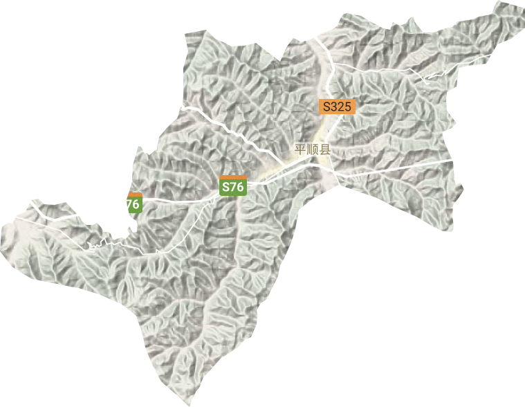 青羊镇地形地图