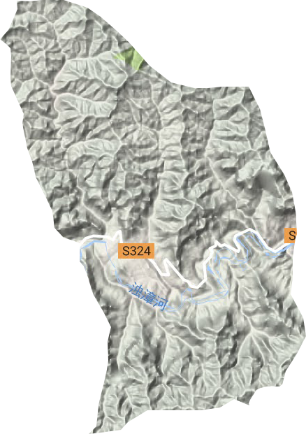 石城镇地形地图