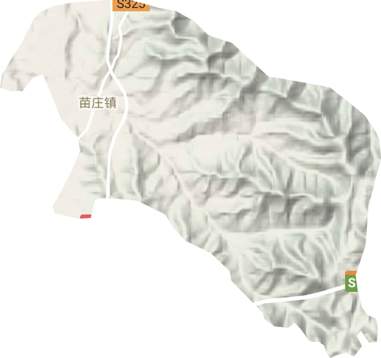 苗庄镇地形地图