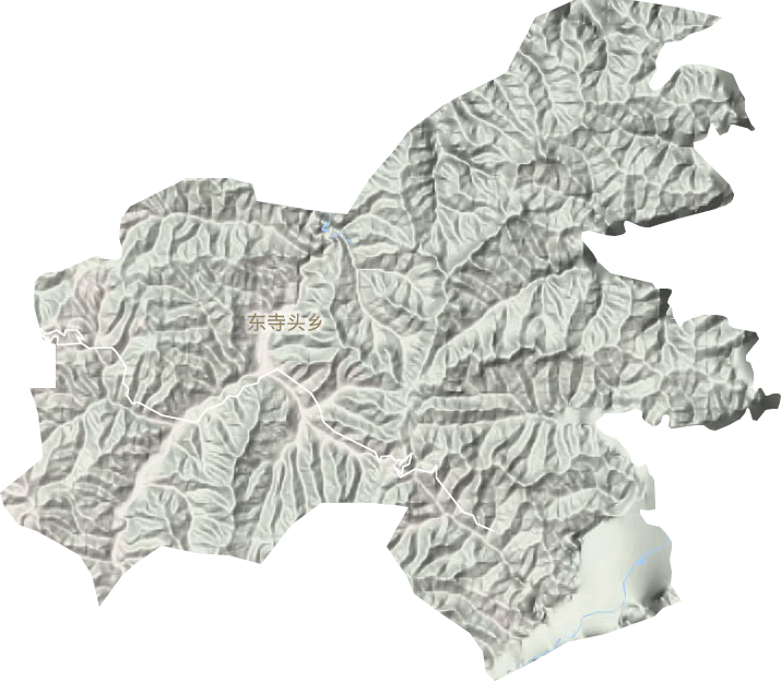东寺头乡地形地图