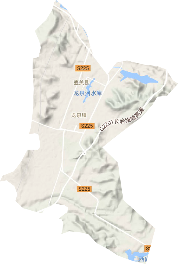 龙泉镇地形地图