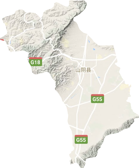 山阴县地形地图