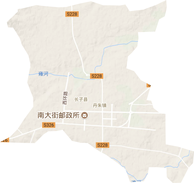 丹朱镇地形地图