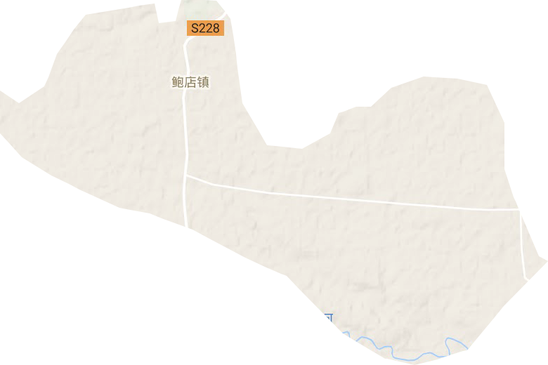 鲍店镇地形地图