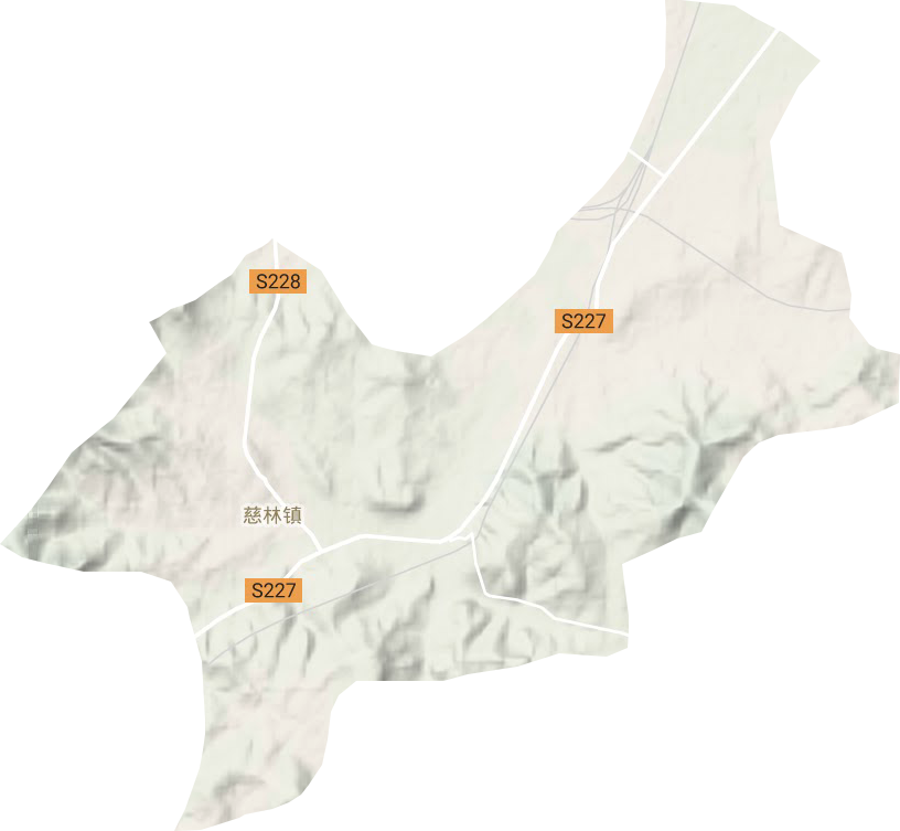 慈林镇地形地图