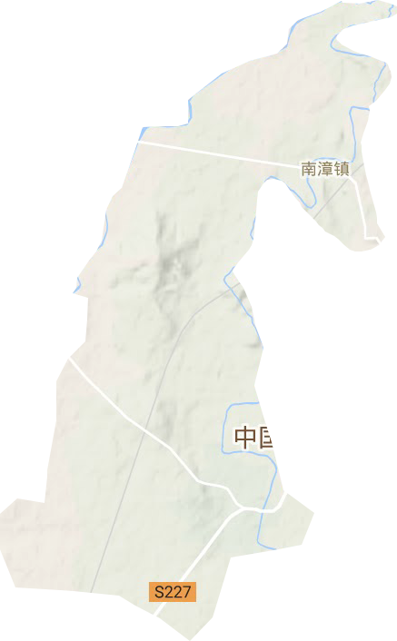 南漳镇地形地图